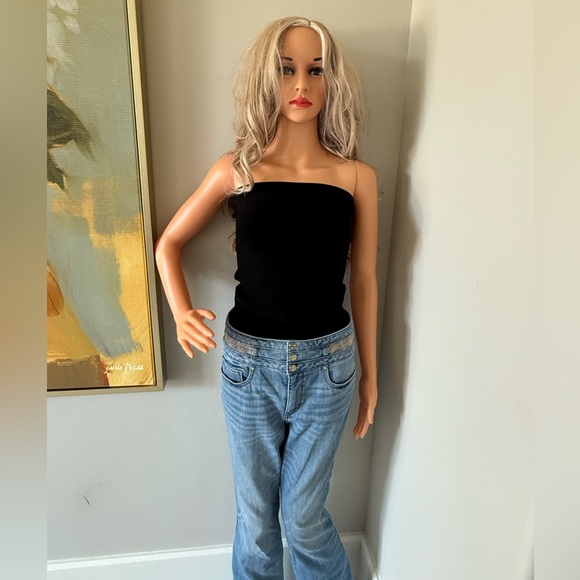 NEW WHBM Stylish Blue Denim Jeans With A Unique Design! - Picture 11 of 12